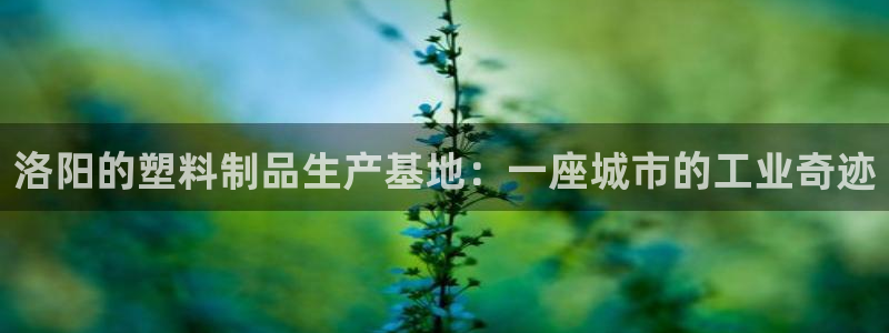 太阳集团房地产：洛阳的塑料制品生产基地：一座城市的工业奇迹