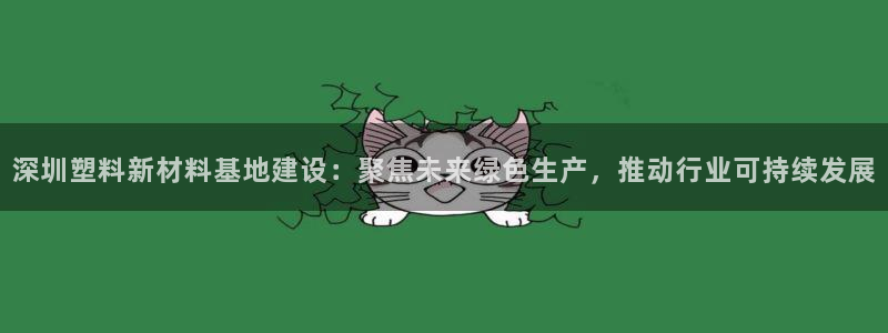 江苏太阳集团冷青松：深圳塑料新材料基地建设：聚焦未来绿色生产