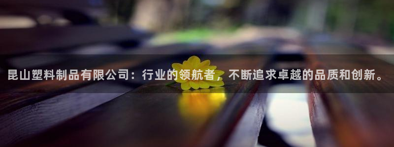 太阳集团城官方app下载苹果：昆山塑料制品有限公司：行业的领