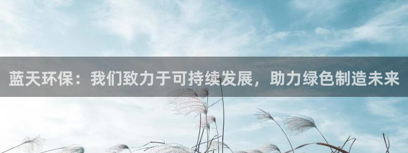 太阳诚集团有限公司：蓝天环保：我们致力于可持续发展，助力绿色